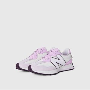 New Balance 327 X Figs Cream and Purple Retro Sneakers MN 7 WN 8.5